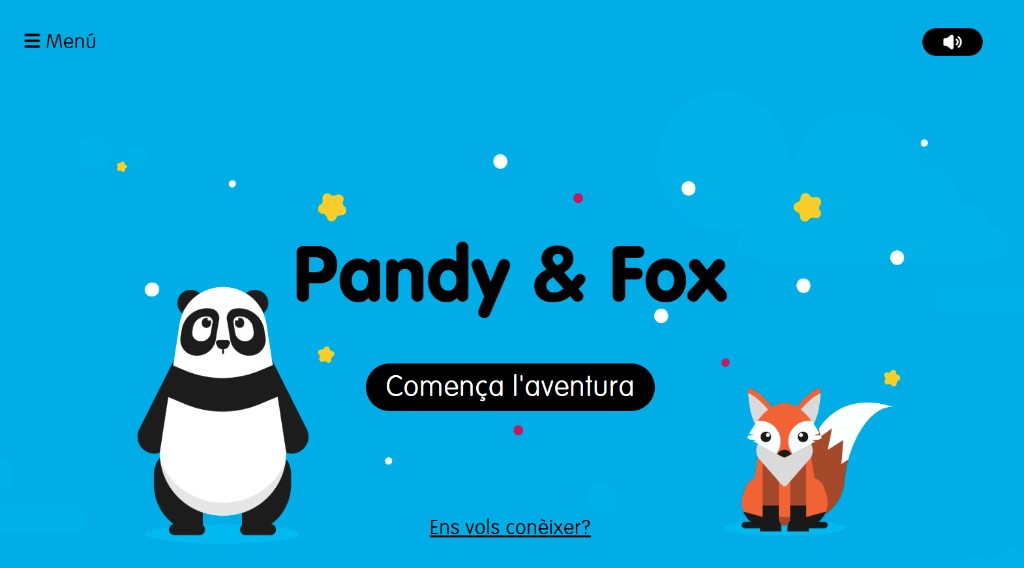 Pandy & Fox, pantalla d’inici