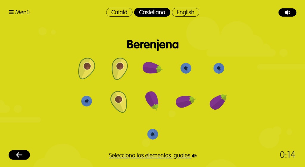 Selecciona els elements iguals